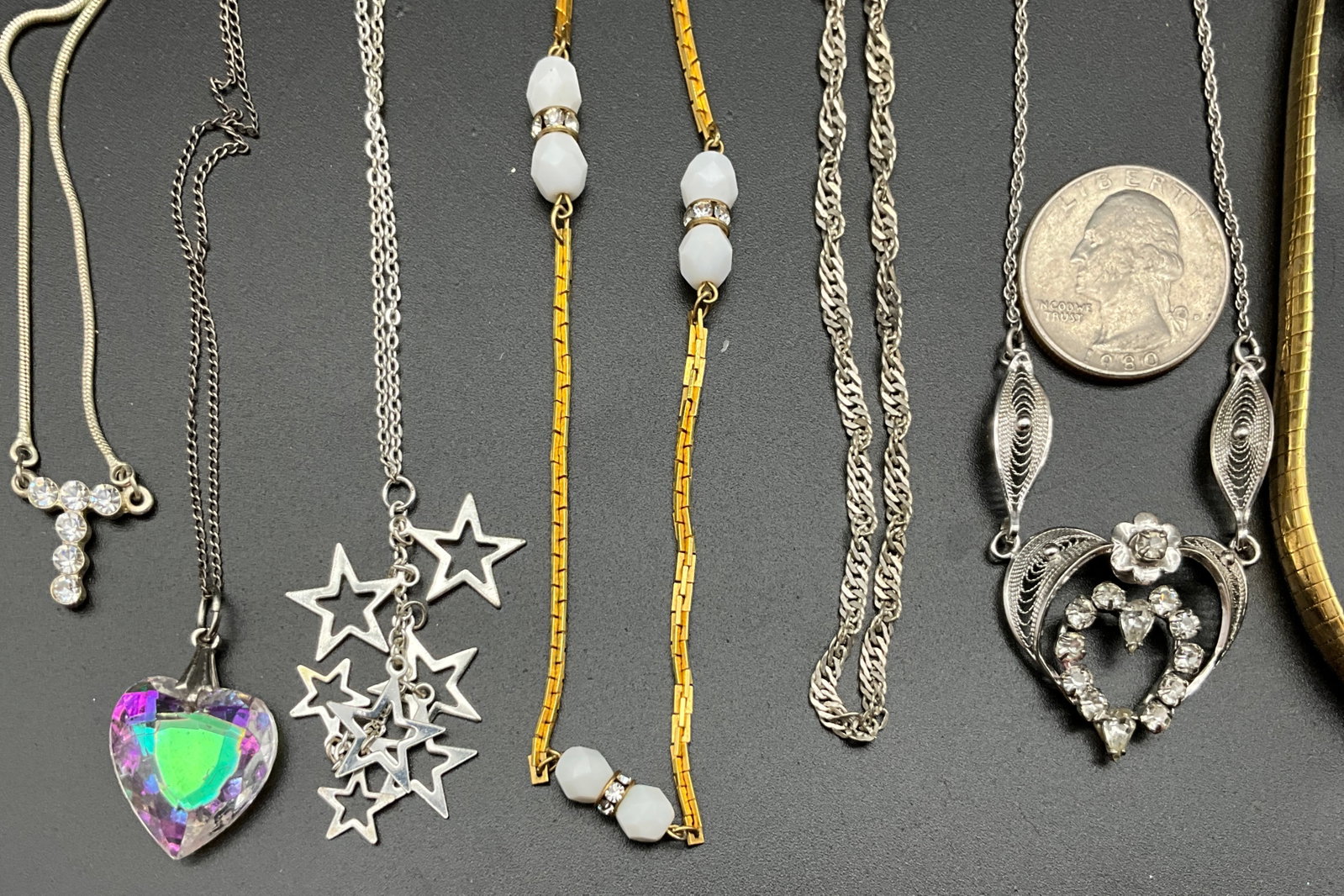A Collection of Vintage Costume and Silver Jewelry Items - 2