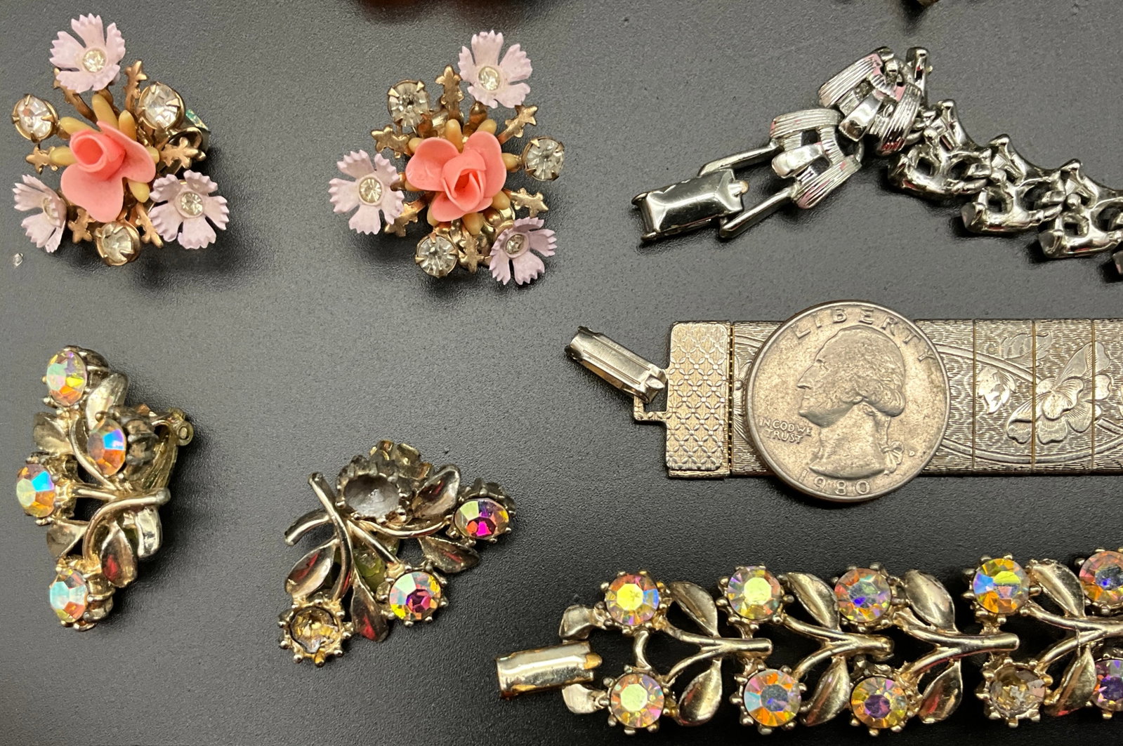 A Collection of Vintage Mixed Metal Costume Jewelry - 2