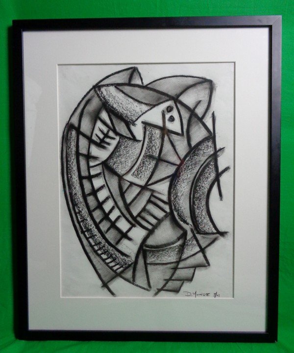 Abstract composition - Charcoal on paper - 23x17-1/2 (1 of 2)