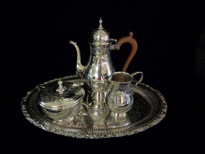 Silver on Copper Tea Set (1 of 1)
