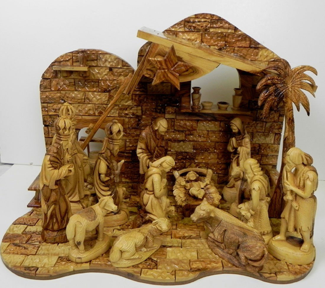 Olive wood Nativity Set (1 of 8)