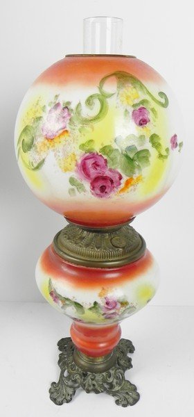 Gone with the Wind Lamp: Measures 23 1/2"T