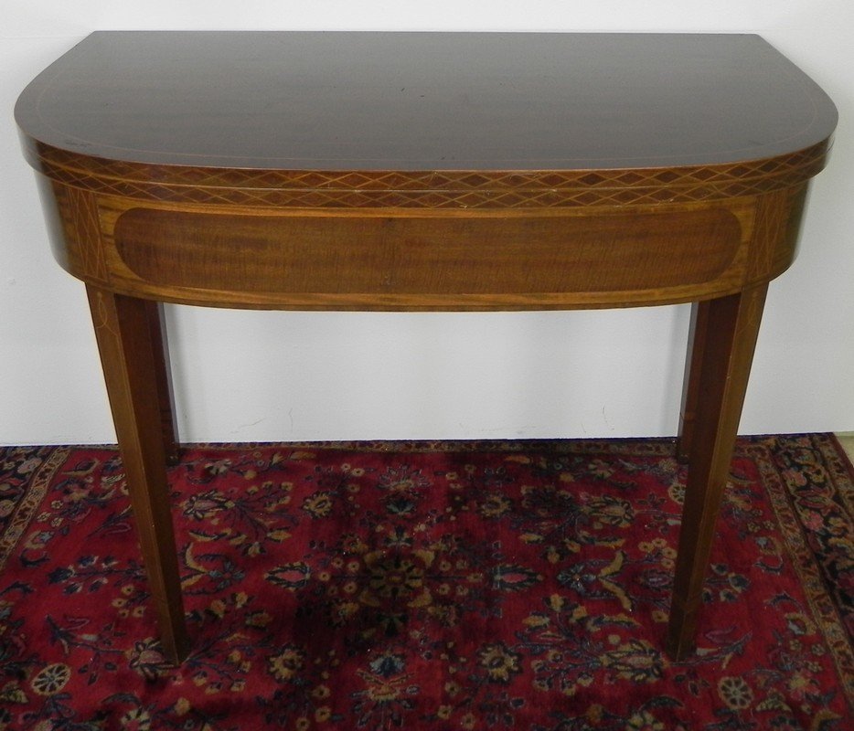 HEPPLEWHITE CARD TABLE (1 of 5)