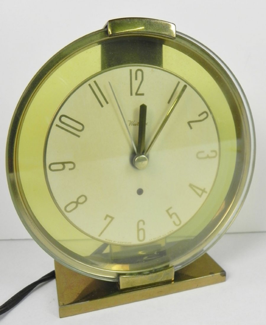 WESTCLOX BRASS CLOCK (1 of 4)