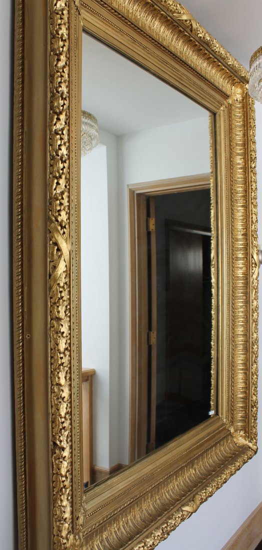 gilt framed mirror (1 of 2)
