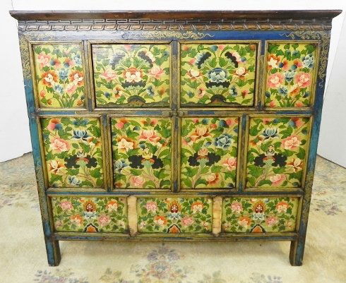 DECORATED TIBETAN CABINET (1 of 4)