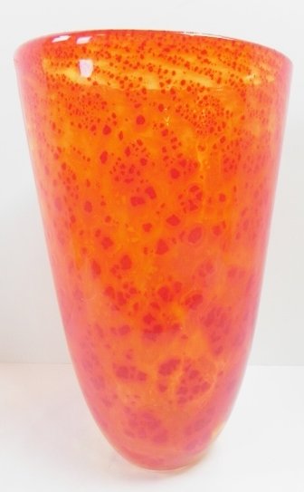 ORANGE SPECKLED VASE (1 of 3)
