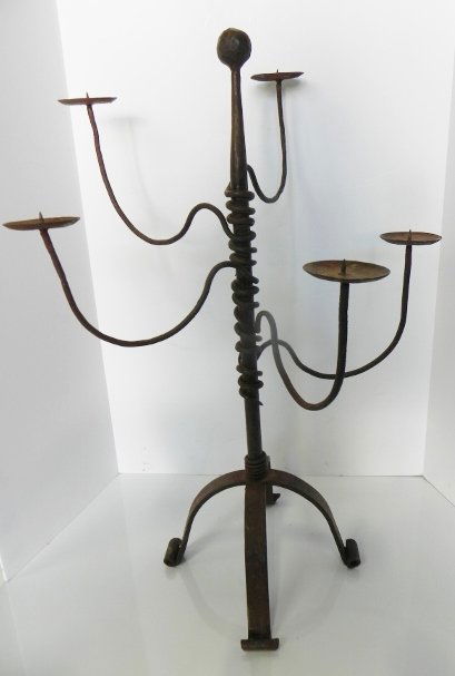 CAST IRON CANDLE HOLDER (1 of 2)