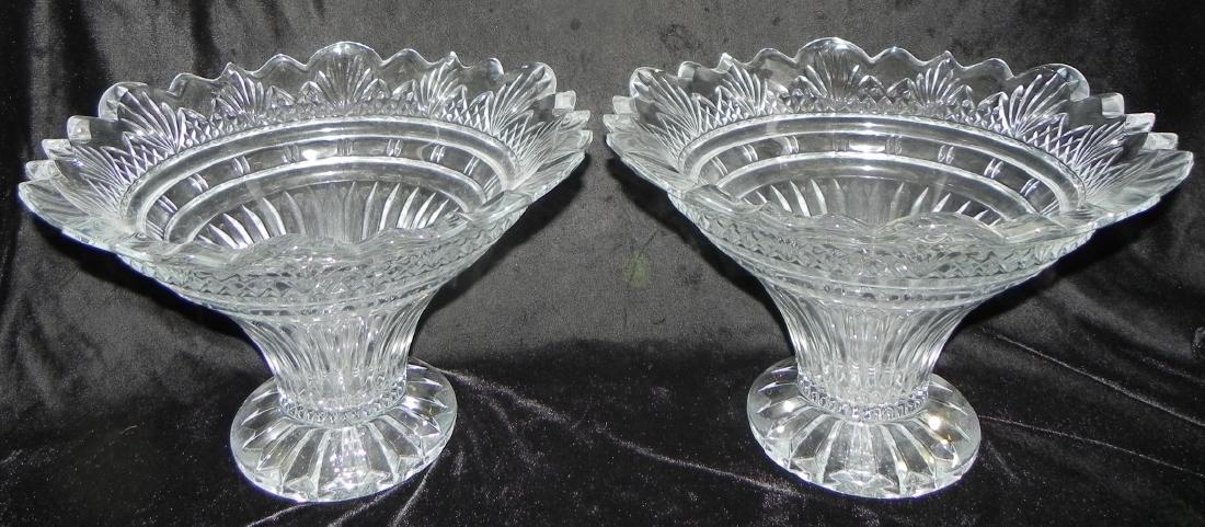 PAIR OF CRYSTAL COMPOTE (1 of 4)