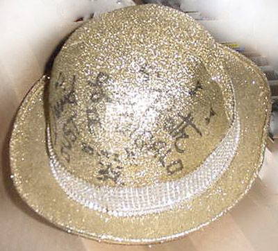 David Lee Roth Sequin/signed Hat From Gigolo Vid
