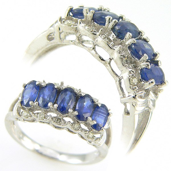 SAPPHIRE & DIAMOND RING 2.0CTW 10KT. GOLD