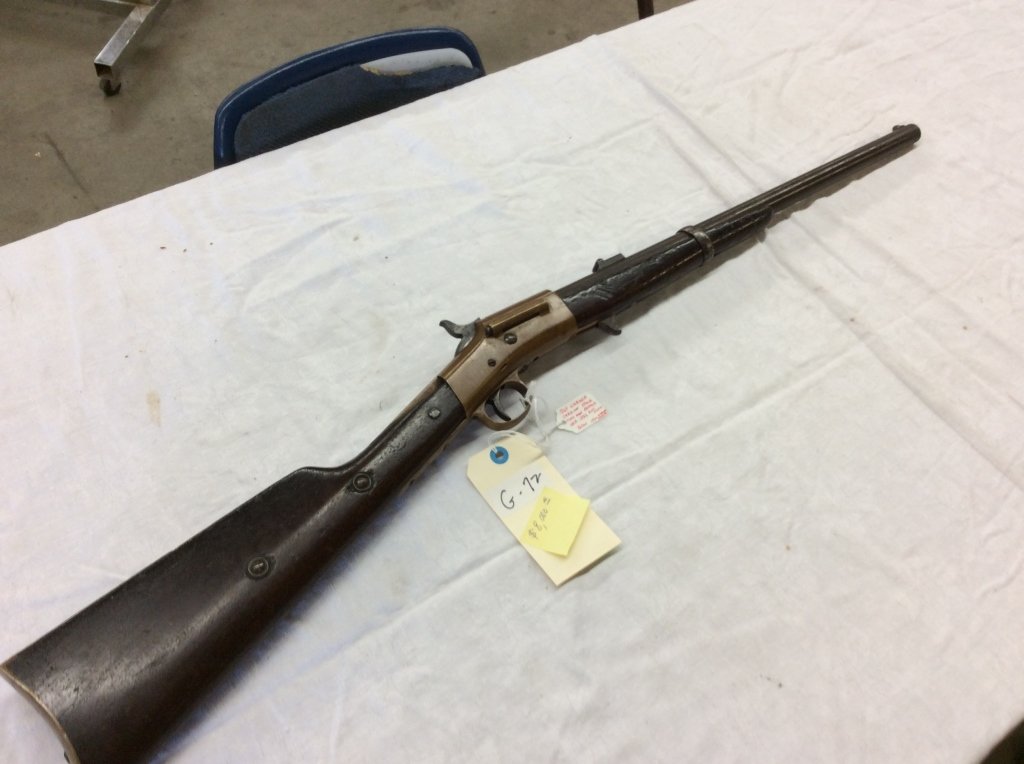 1864 WARREN CARBINE ISSUED TO COE WISCONSIN VOL CL BUTT: 1864 WARREN CARBINE ISSUED TO COE WISCONSIN VOL CL BUTT PLATE STOCK REPAIR EST VALUE $8000