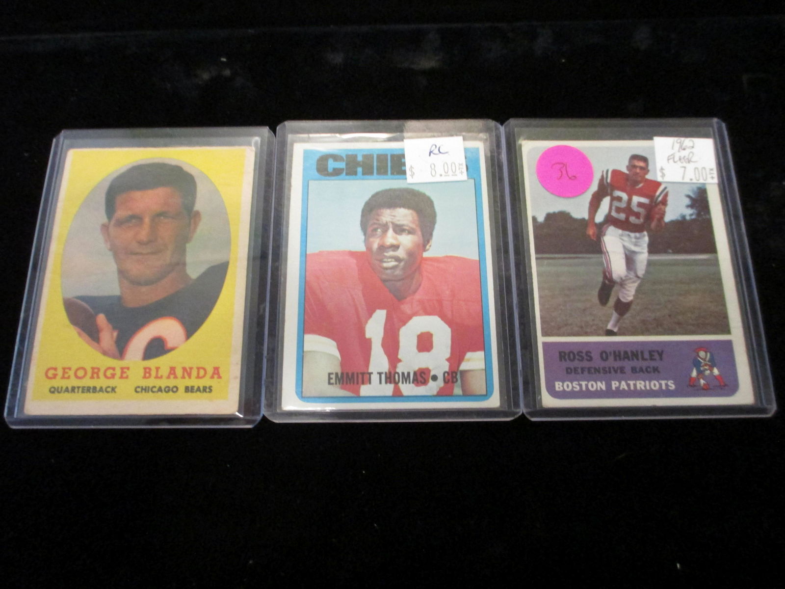 ross o'hanley,emmitt thomas,george blanda lot (1 of 1)