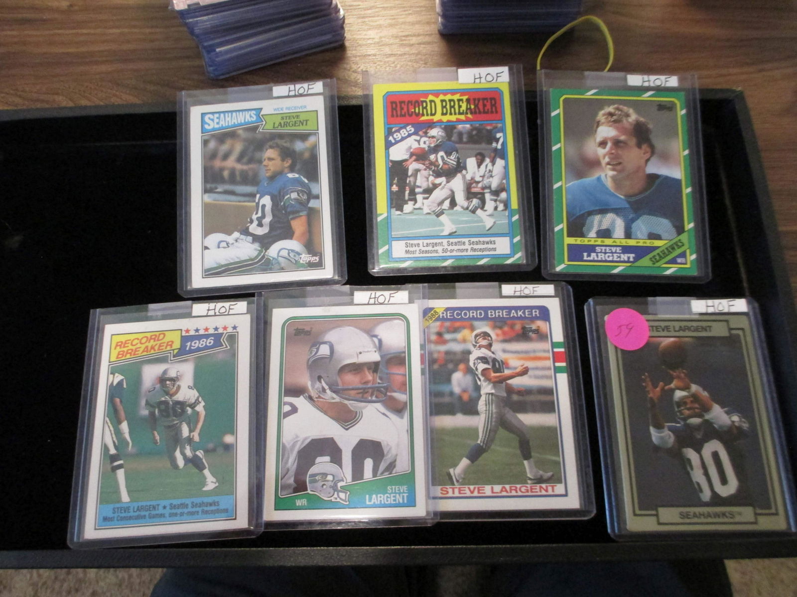 lot of 7 steve largent cards (1 of 1)