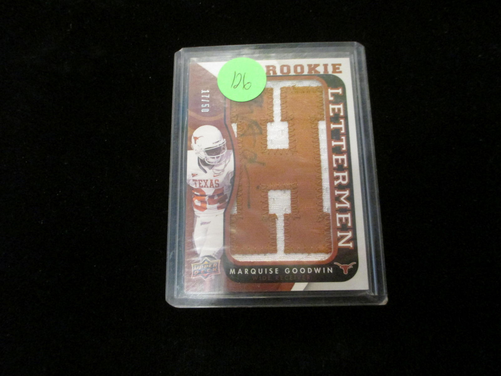 2017 upper deck exclusive patch and jersey and number (1 of 1)