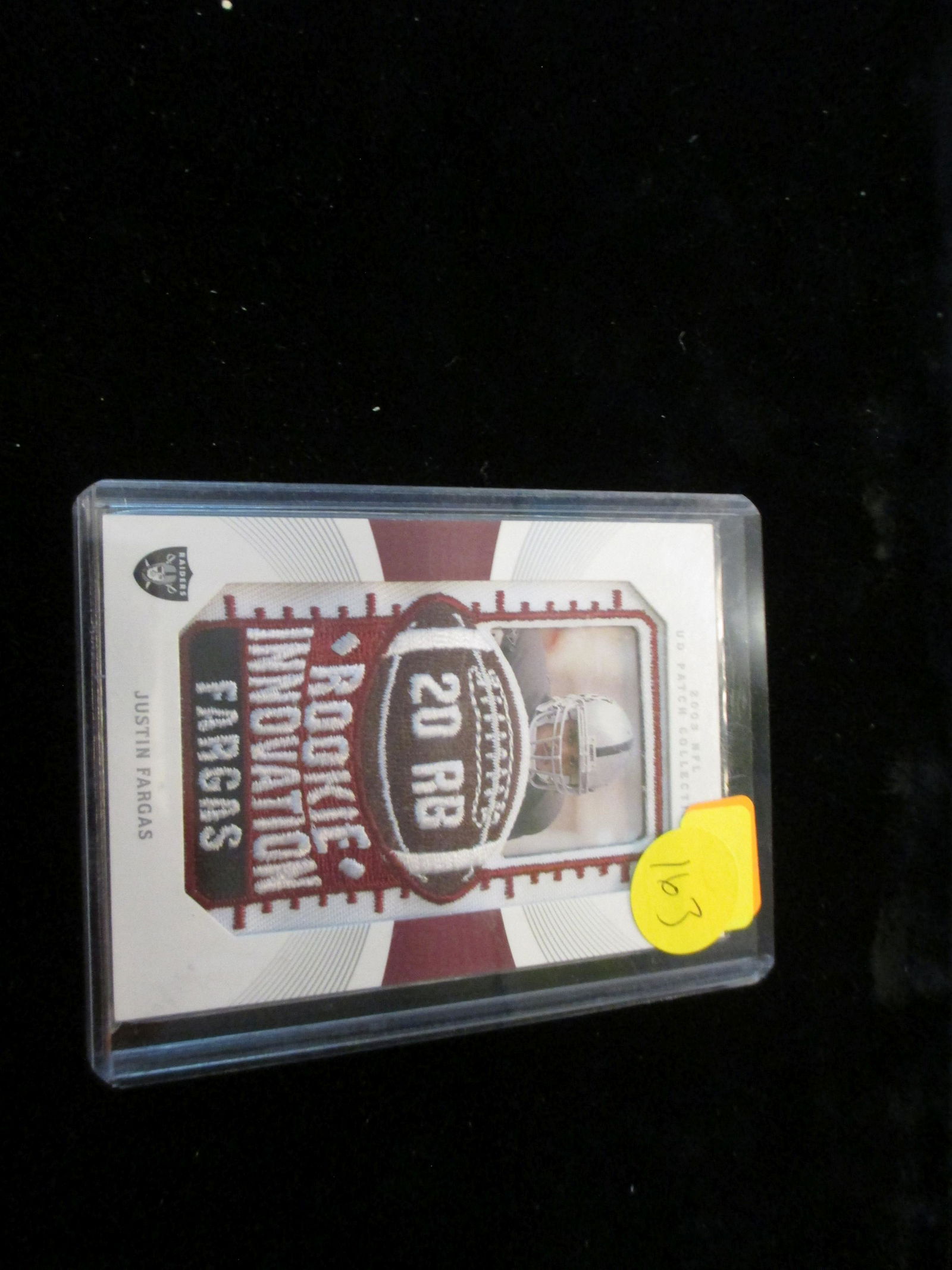 2003 upper deck justin fargas patch card (1 of 1)