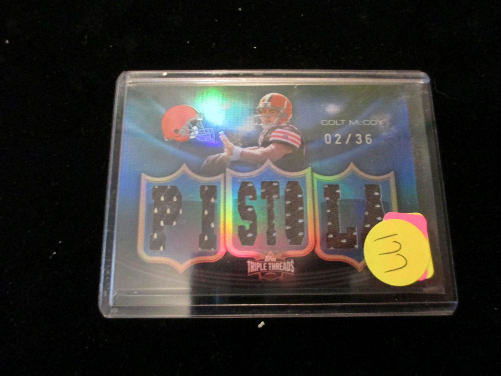 2010 topps colt mccoy jersey card and numbered 02/36 (1 of 1)