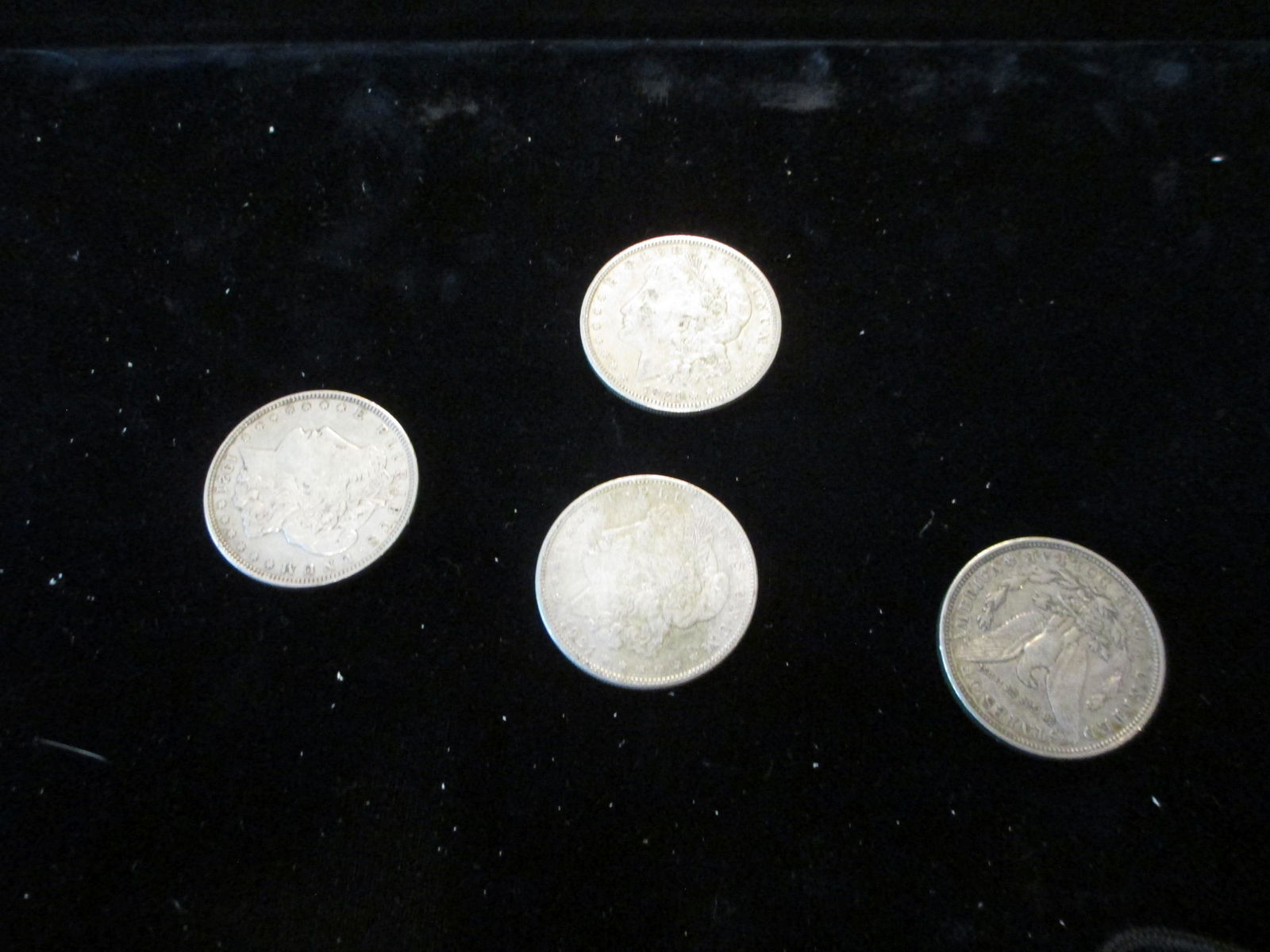 lot of 4 1921 morgan silver dollars (1 of 1)