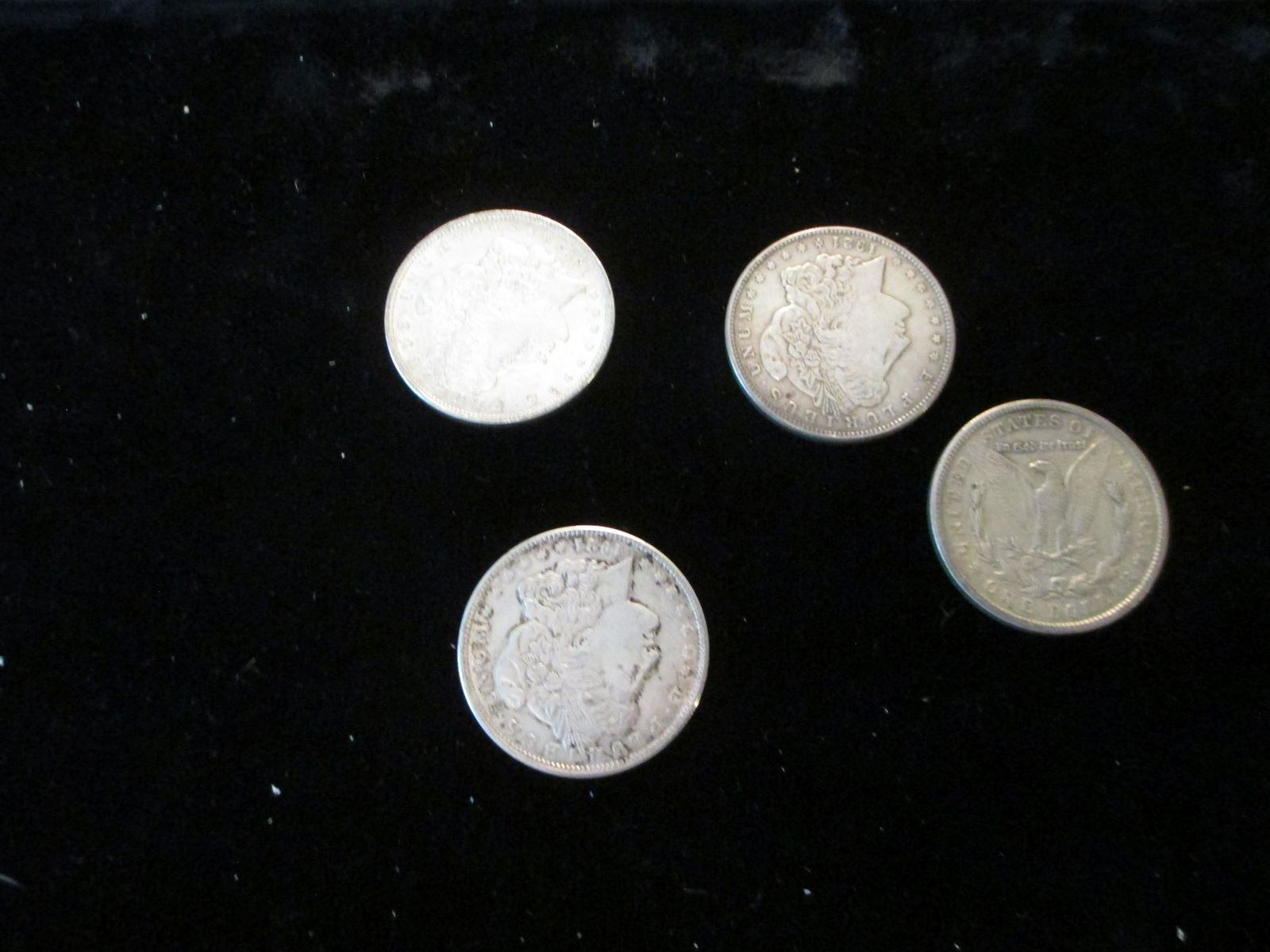 lot of 4 1921 morgan silver dollars (1 of 1)
