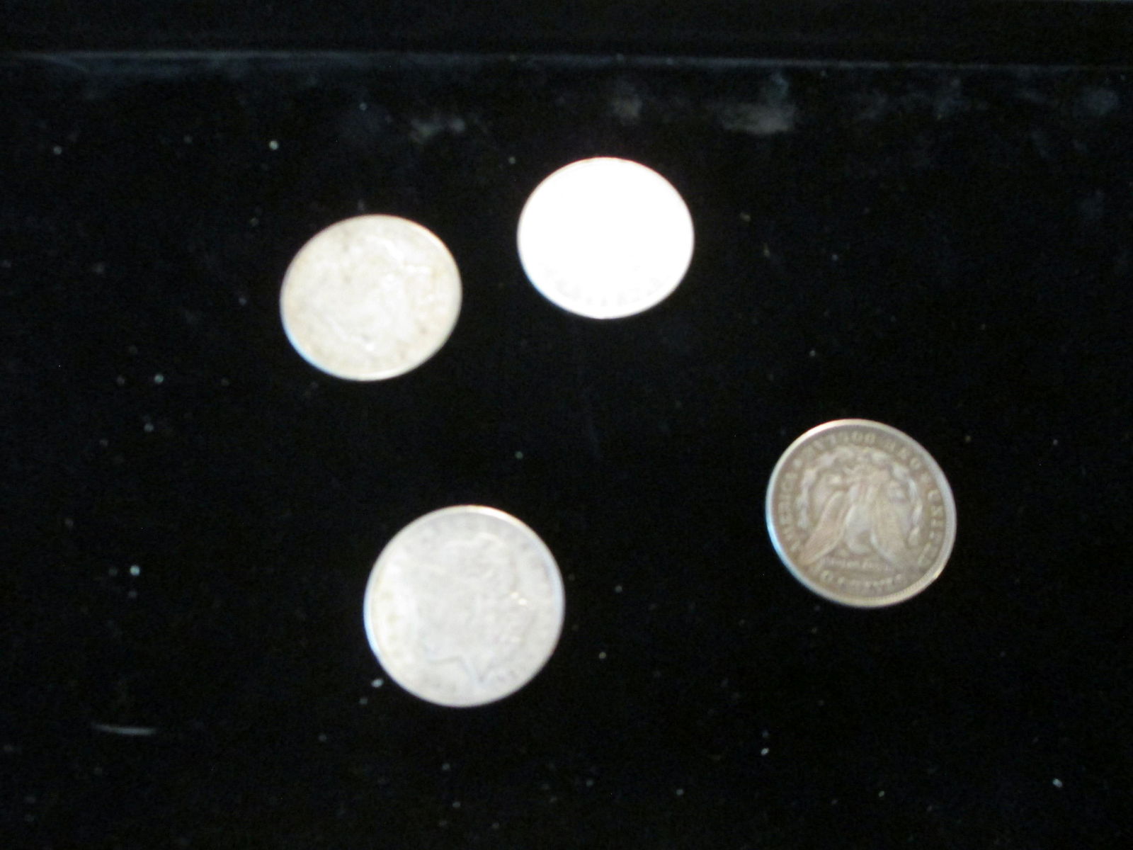 lot of 4 1921 morgan silver dollars (1 of 1)