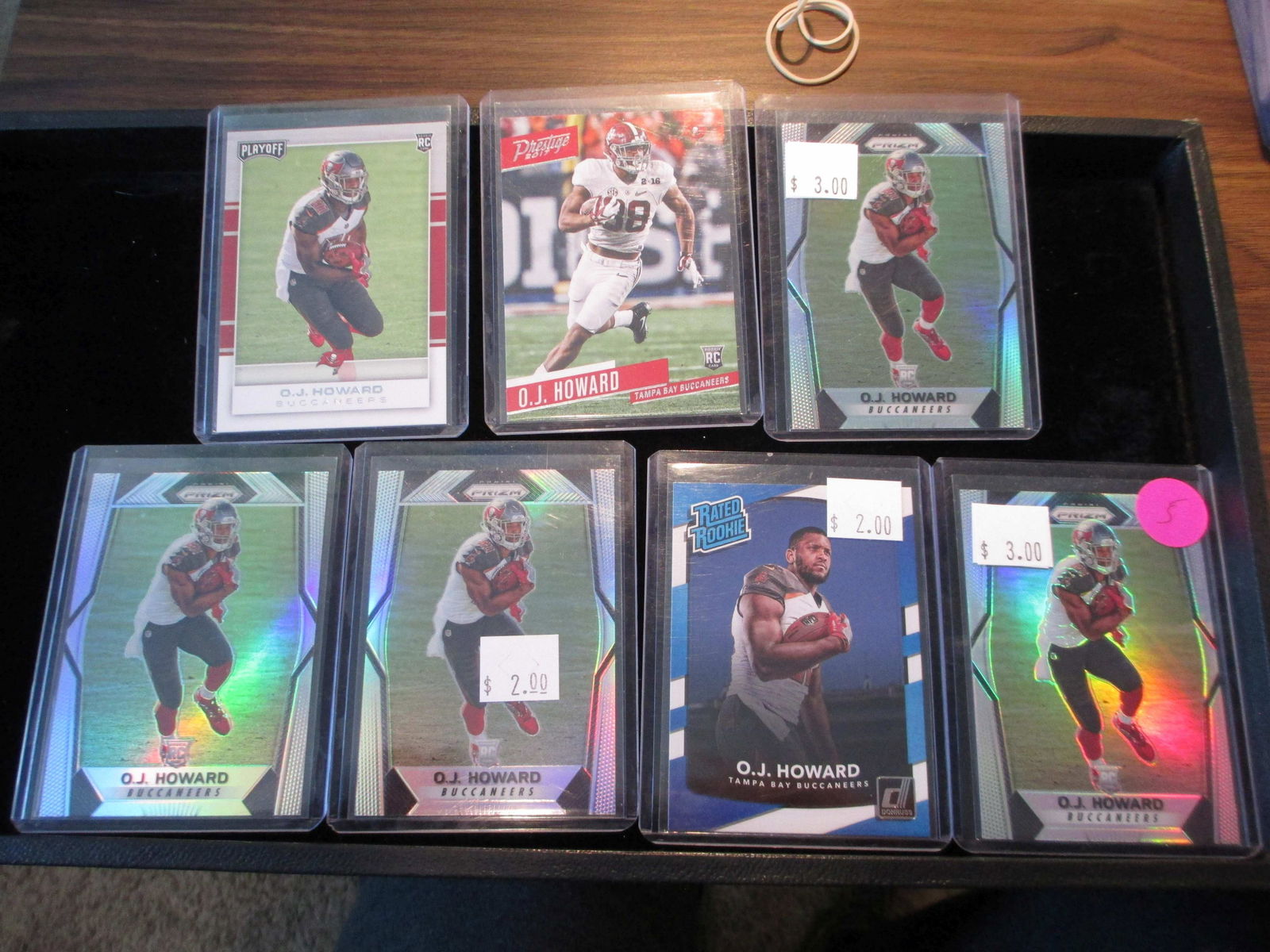 lot of 7 o.j howard cards (1 of 1)