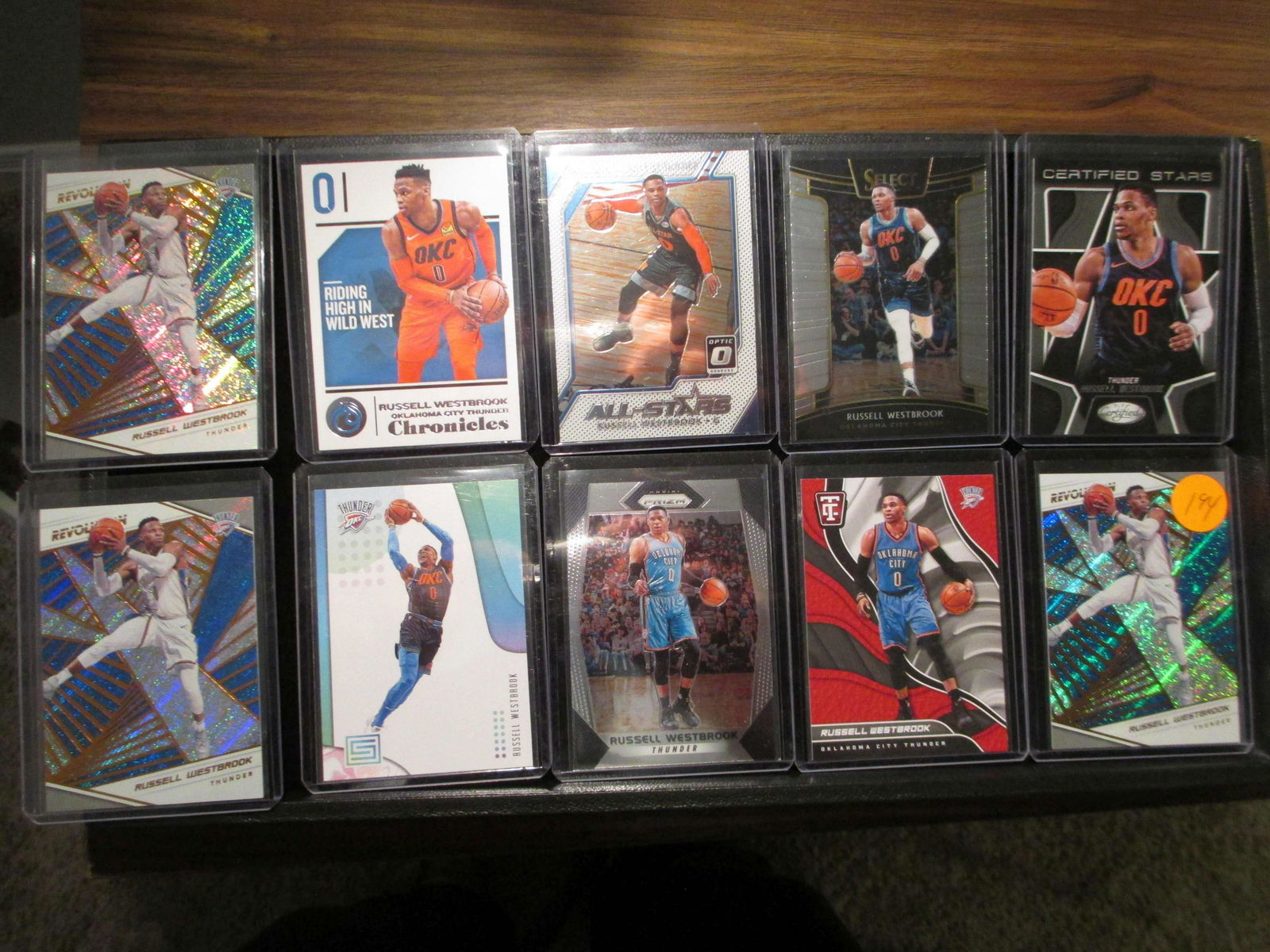 lot of 10 russell westbrook cards (1 of 1)