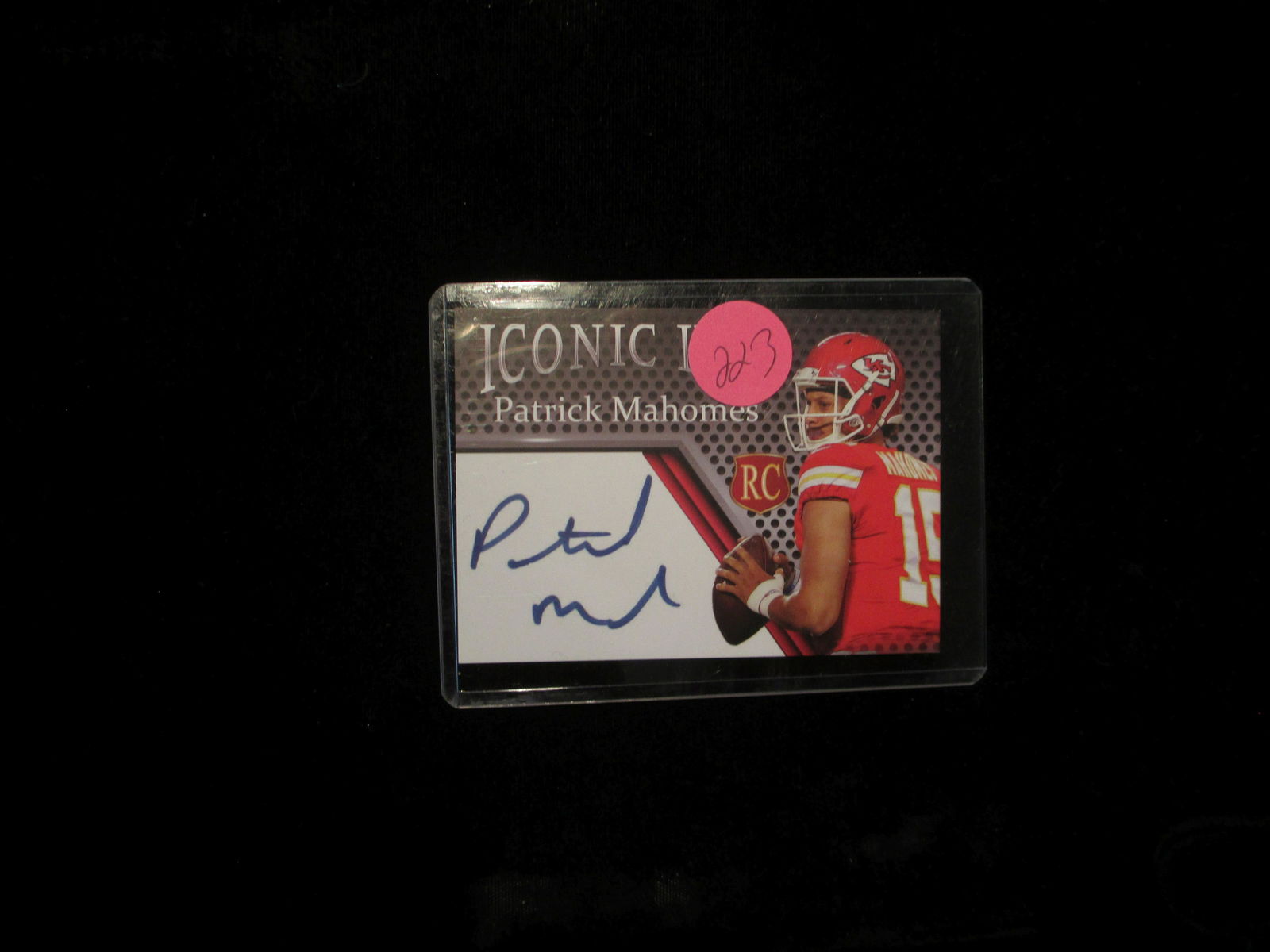 patrick mahomes iconic ink signature card (1 of 1)