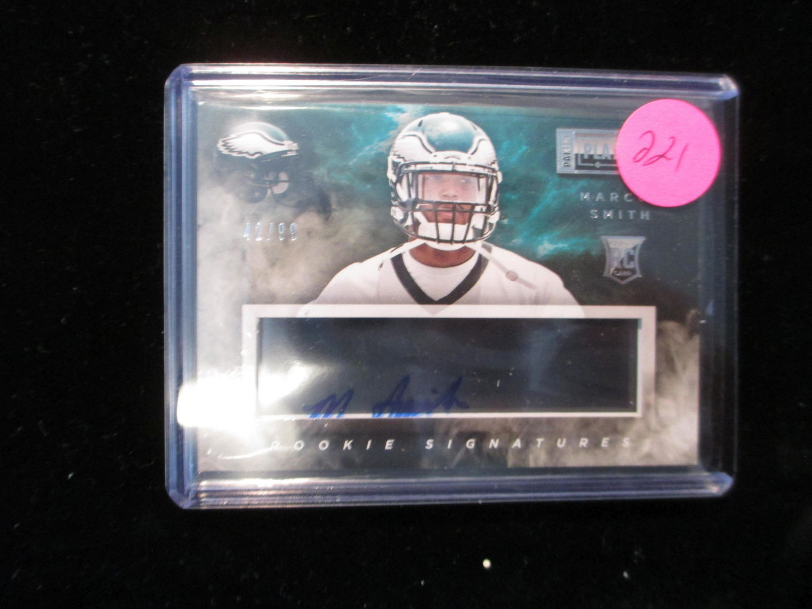 marucs smith signature card and numbered 42/99 (1 of 1)