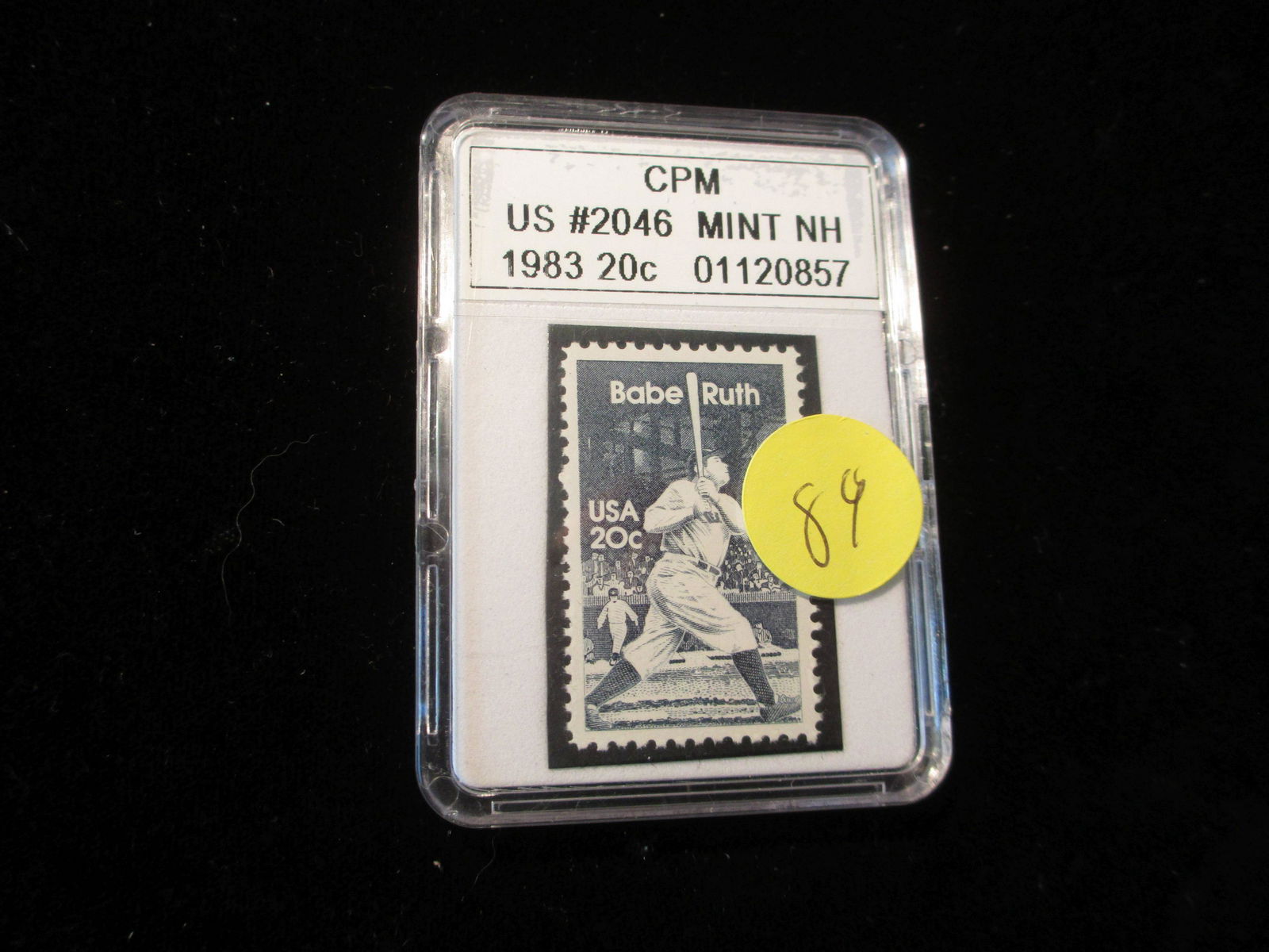 cpm graded 1983 .20 cent mint babe ruth stamp (1 of 1)