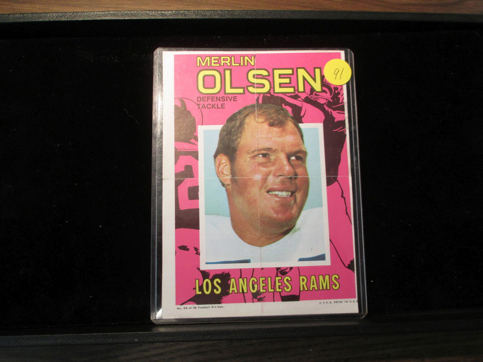 merlin olsen los angeles rams large card (1 of 1)
