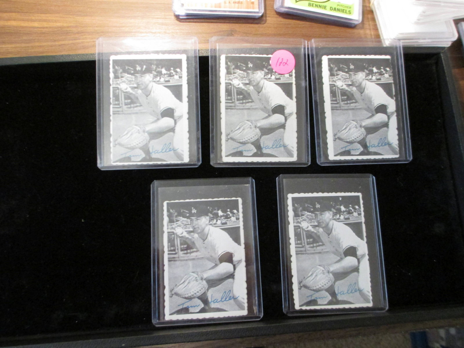 lot of 5 vintage tim haller cards: vintage card lot