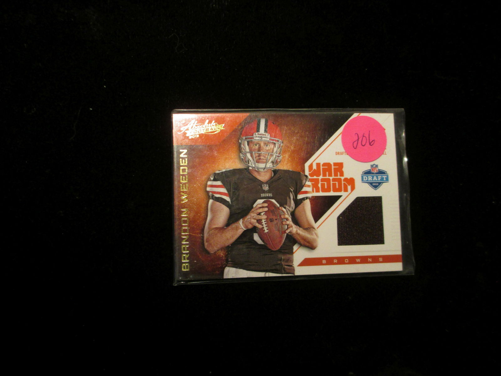 2012 panini brandon weedon jersey card (1 of 1)