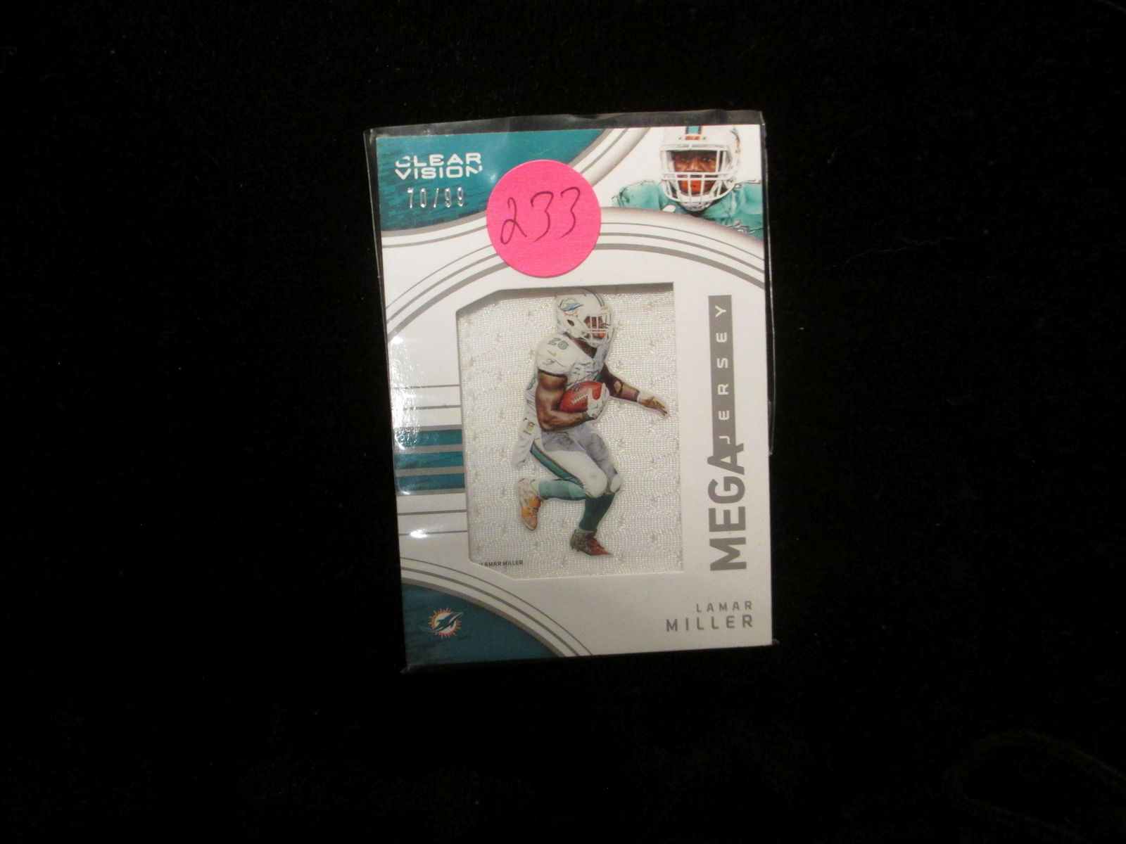 2016 panini lamar miller jersey card clear vision (1 of 1)