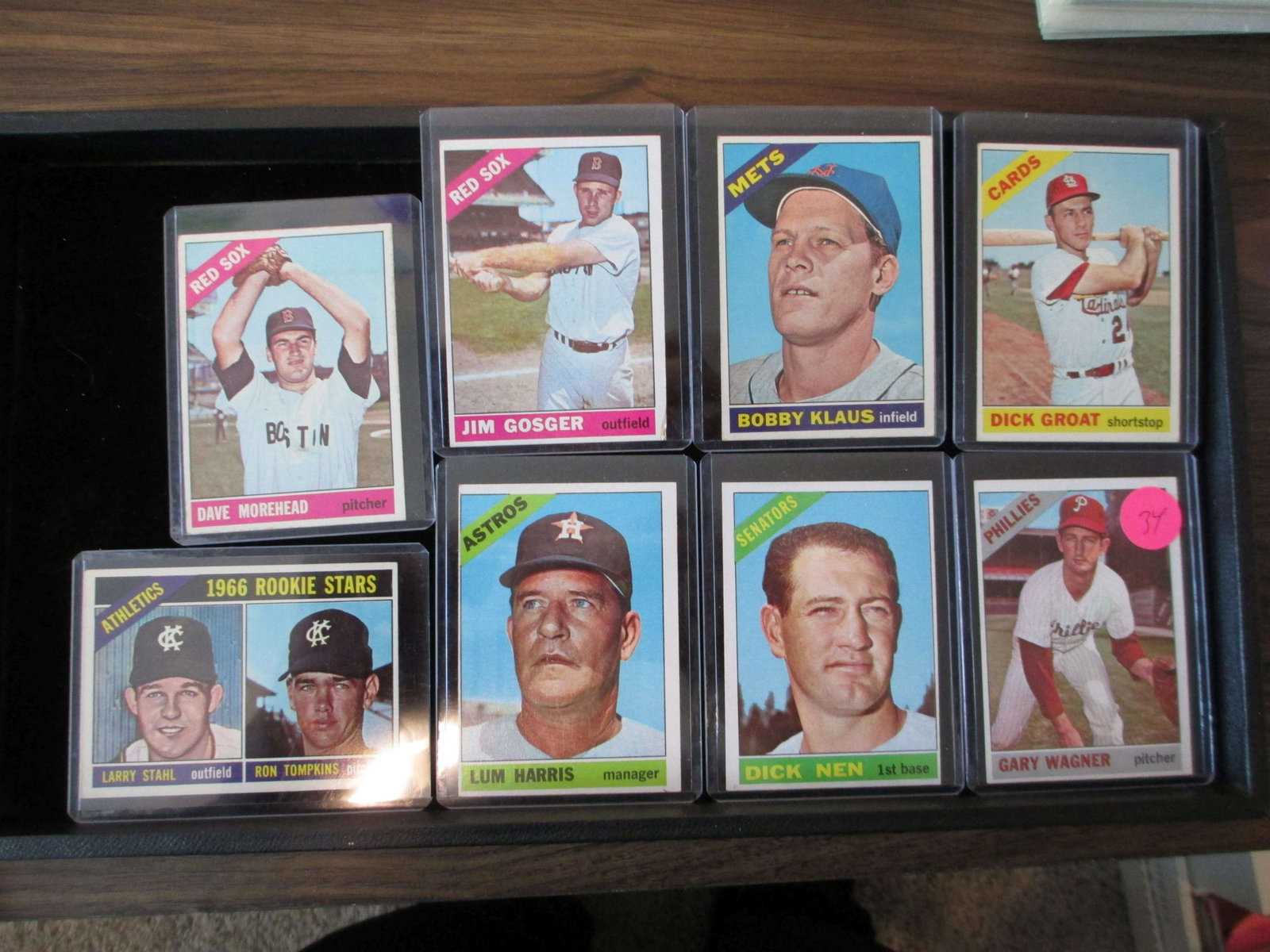 gary wagner,dick nen,lum harris,jim gosger,bobby: vintage card lot