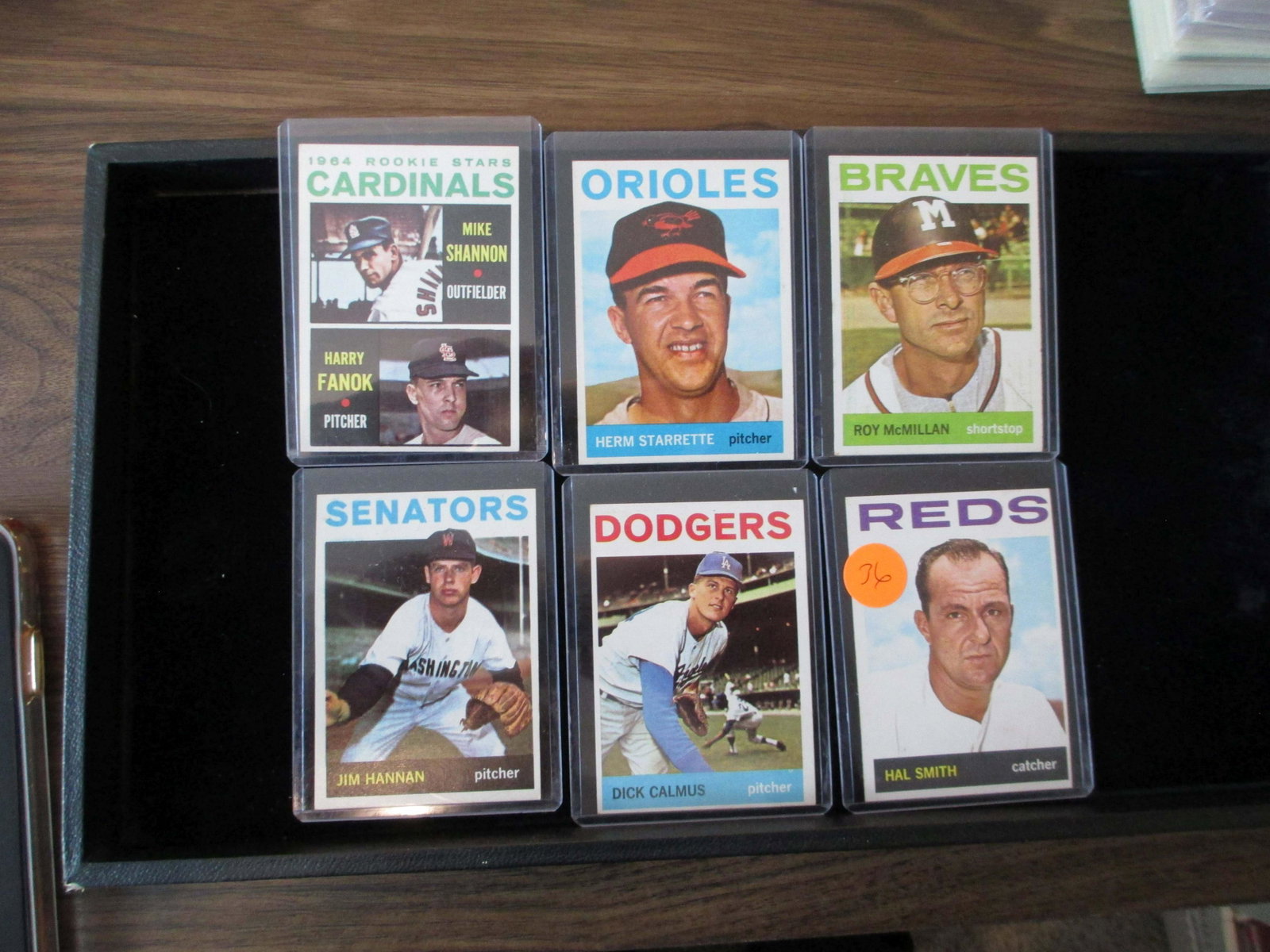 hal smith,dick calmus,herm starrette,roy mcmillan,mike: vintage card lot