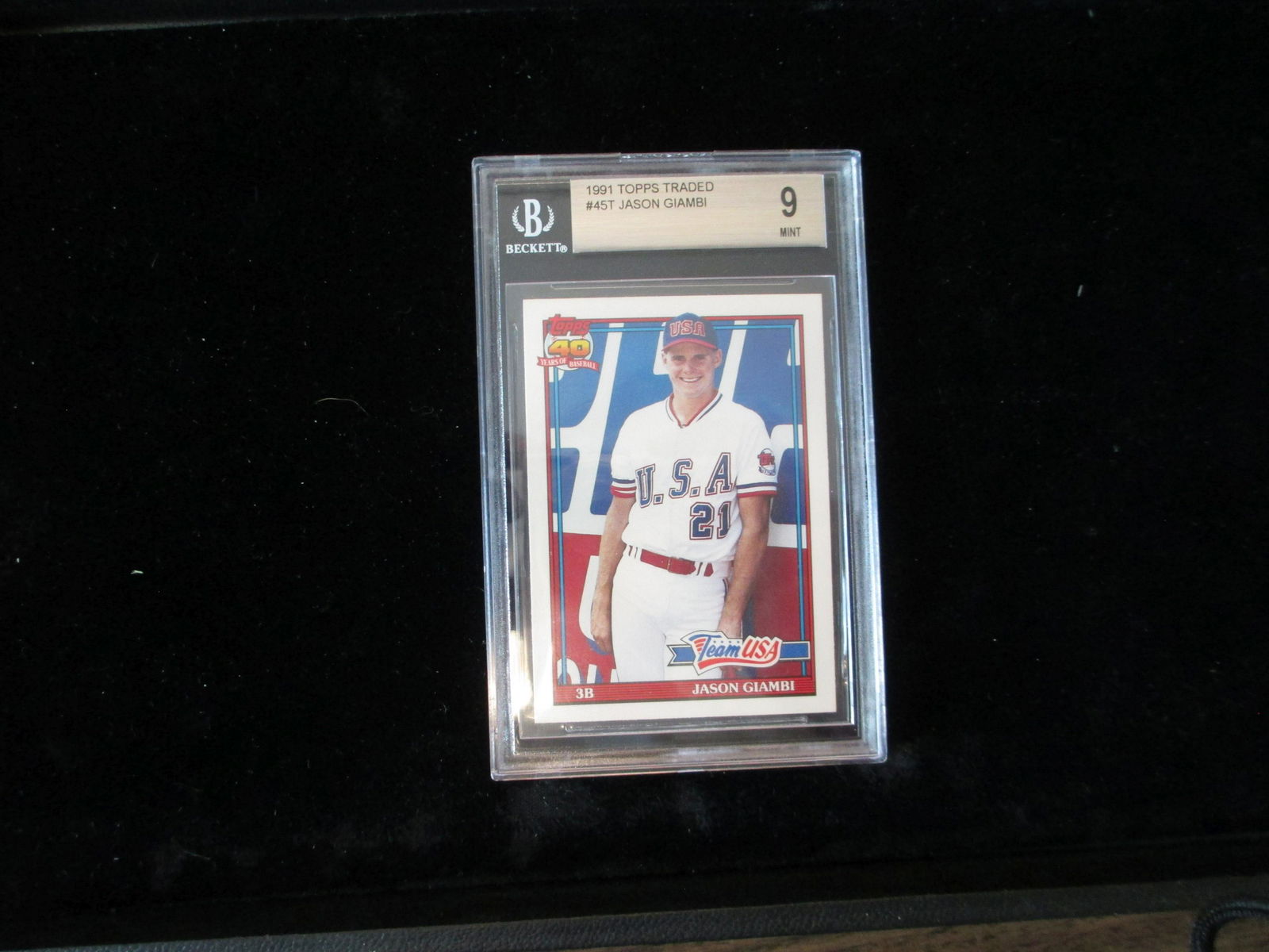 beckett graded 1991 topps jason giambi mint 9 (1 of 1)