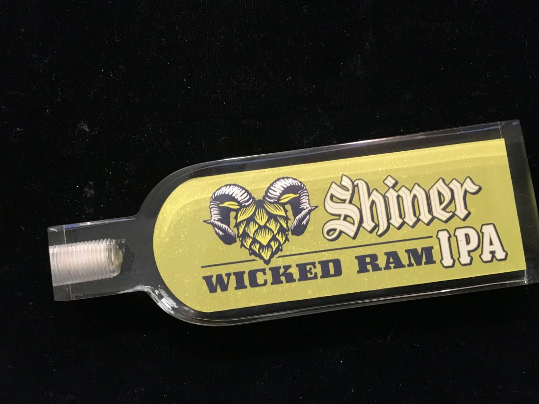 shiner shotgun style beer tap handle (1 of 1)