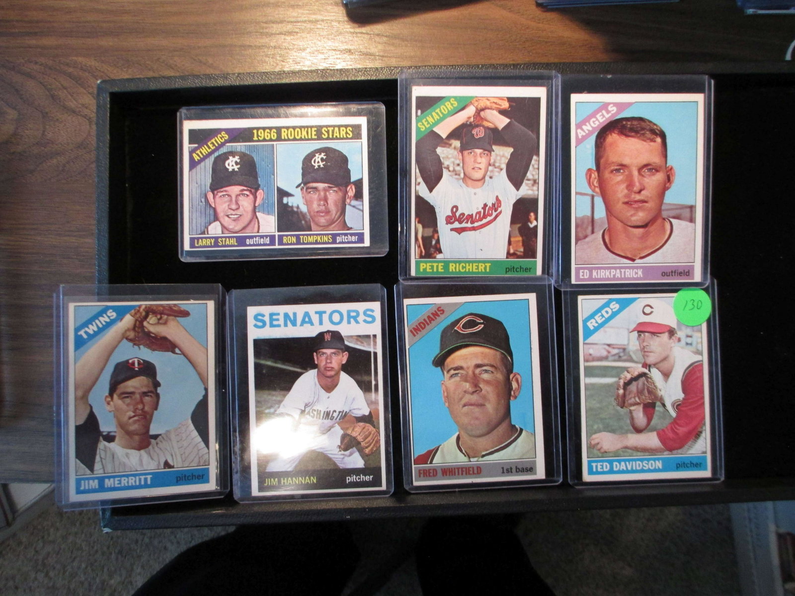 ted davidson,fred whitfield,pete richert,larry stahl: vintage card lot
