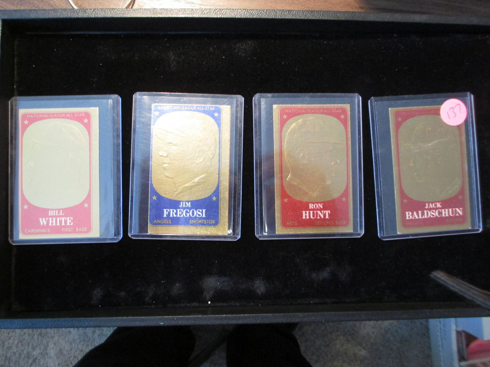 jack baldschun,ron hunt,jim fregosi,bill white vintage: vintage card lot