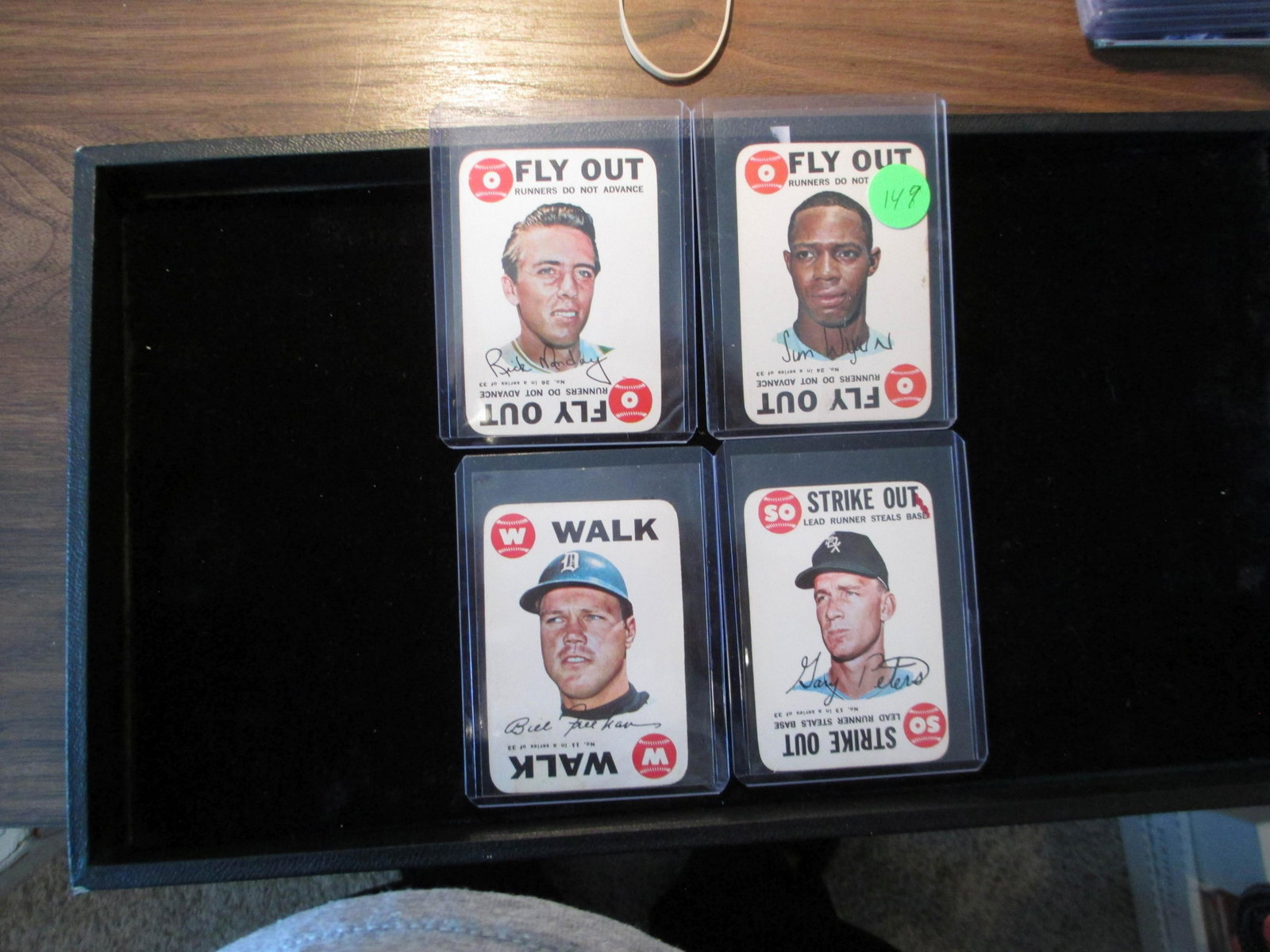sam wynn,rick Monday,gary peters,bill kan vintage cards: vintage card lot