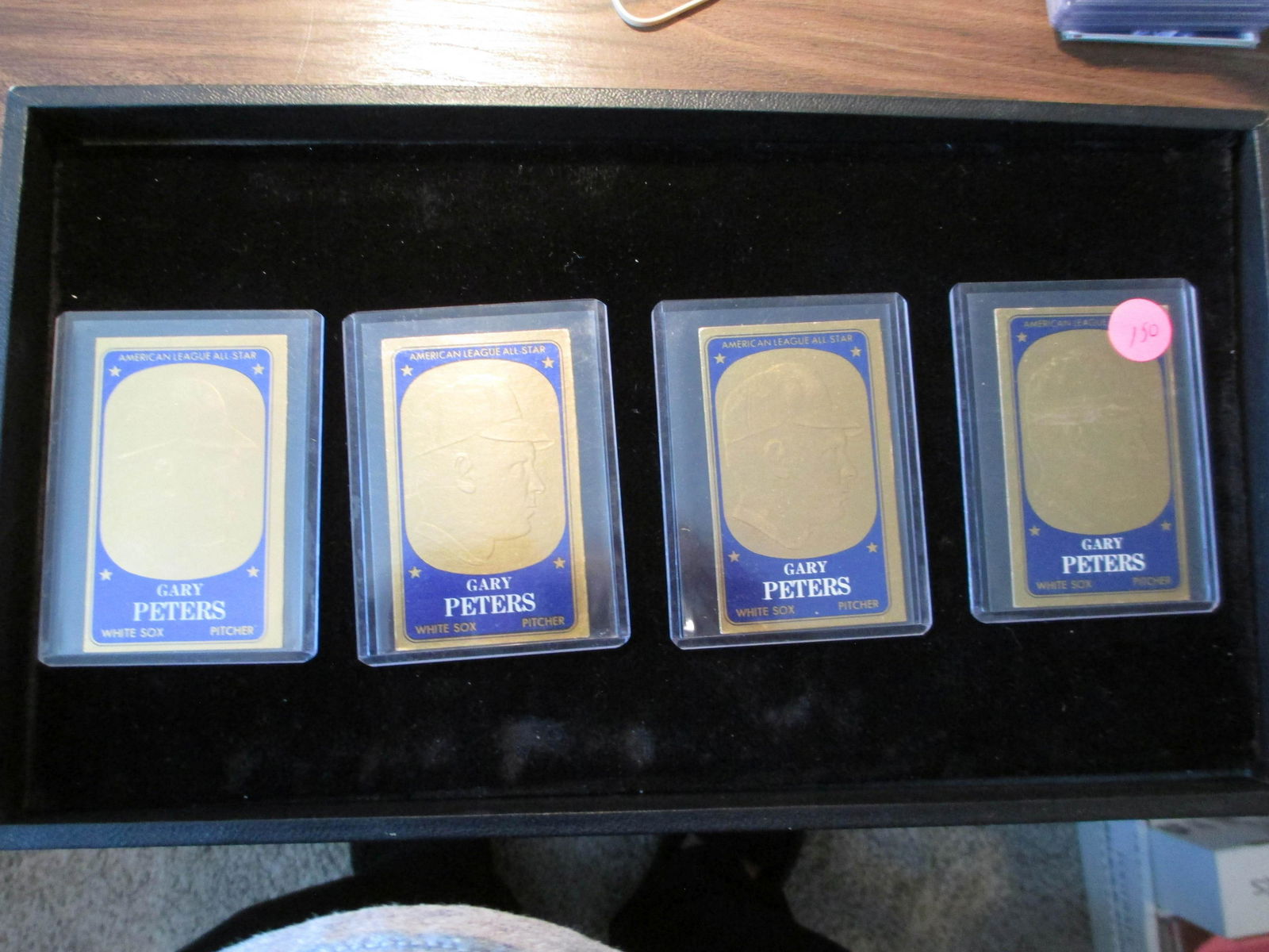 lot of 4 gary peters cards vintage card lot (1 of 1)