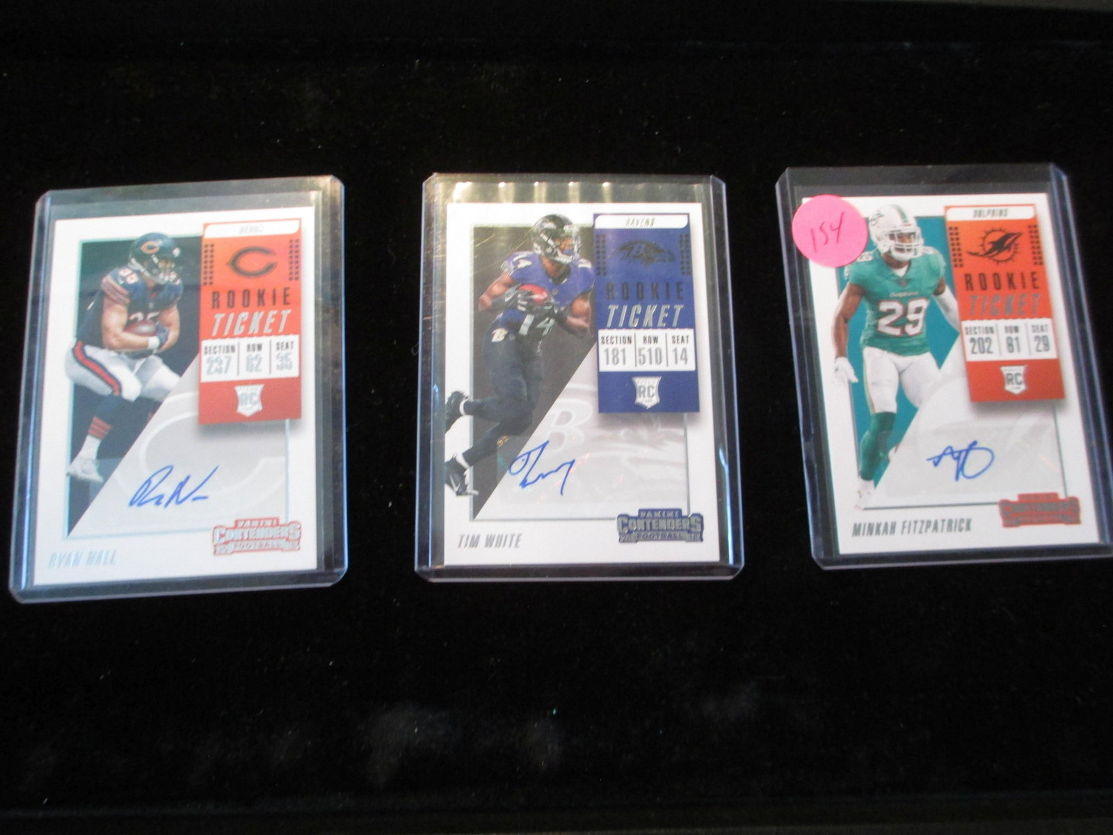ninkay fitzpatrick,tim white,ryan nall signature cards: signature card lot