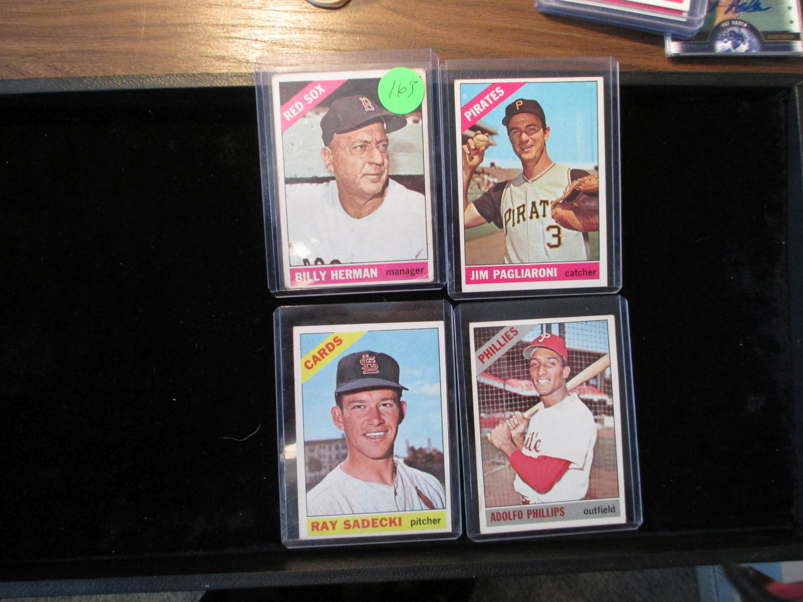 billy herman,jim pagliaroni,adolfo phillips,ray sadecki: vintage card lot