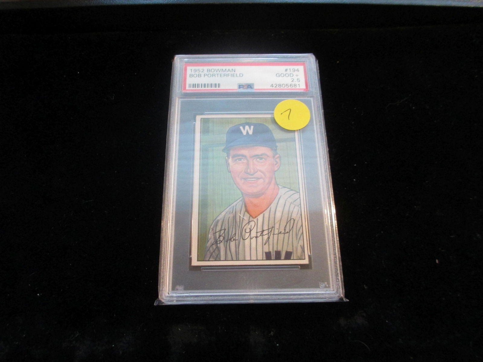 psa graded 1952 bowman bob porterfield mint 2.5 (1 of 1)