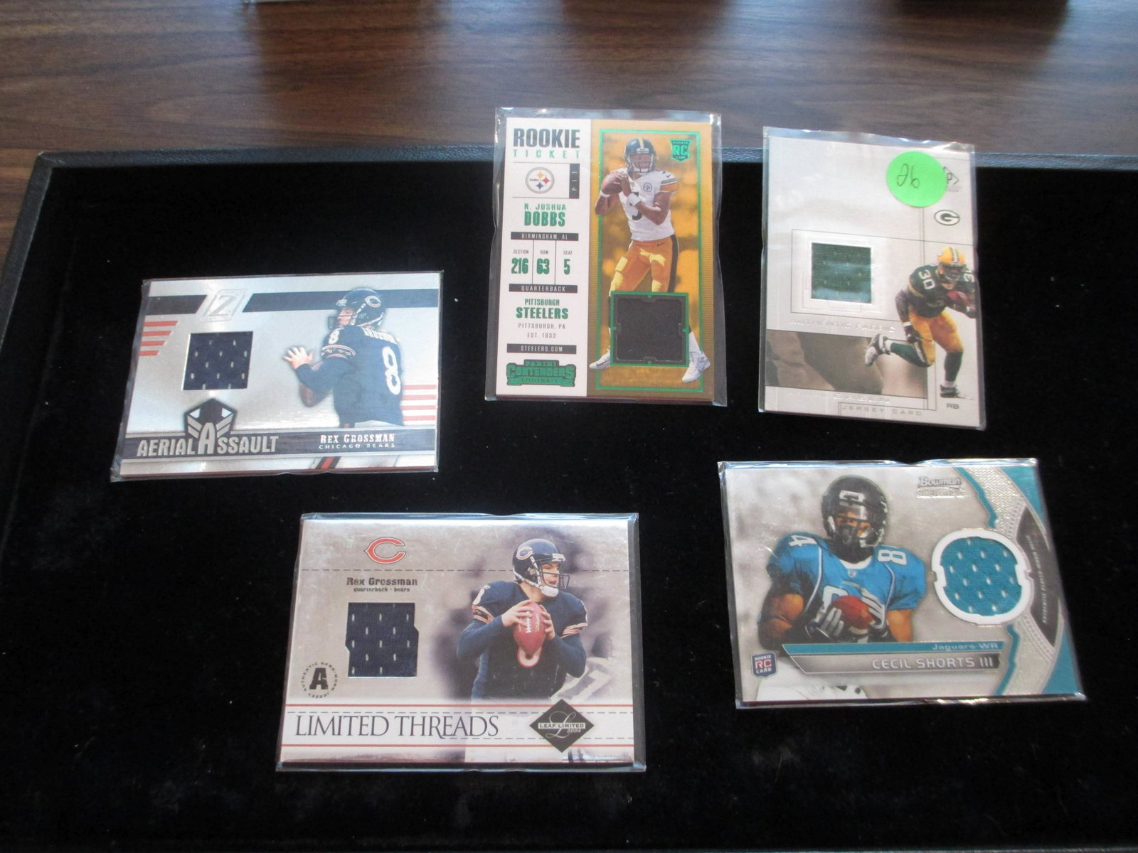 ahmen green,cecil shorts III,joshua dobbs,rex: jersey card lot