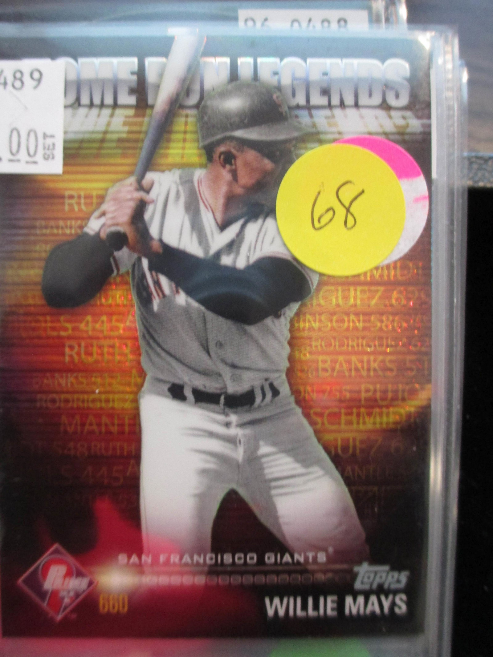topps traded legend rare find willie mays: home run legand