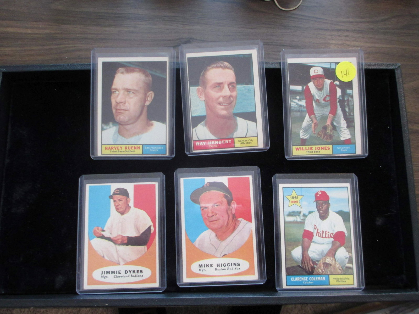 vintage lot willie jones,ray herbert,harvey: vintage card lot