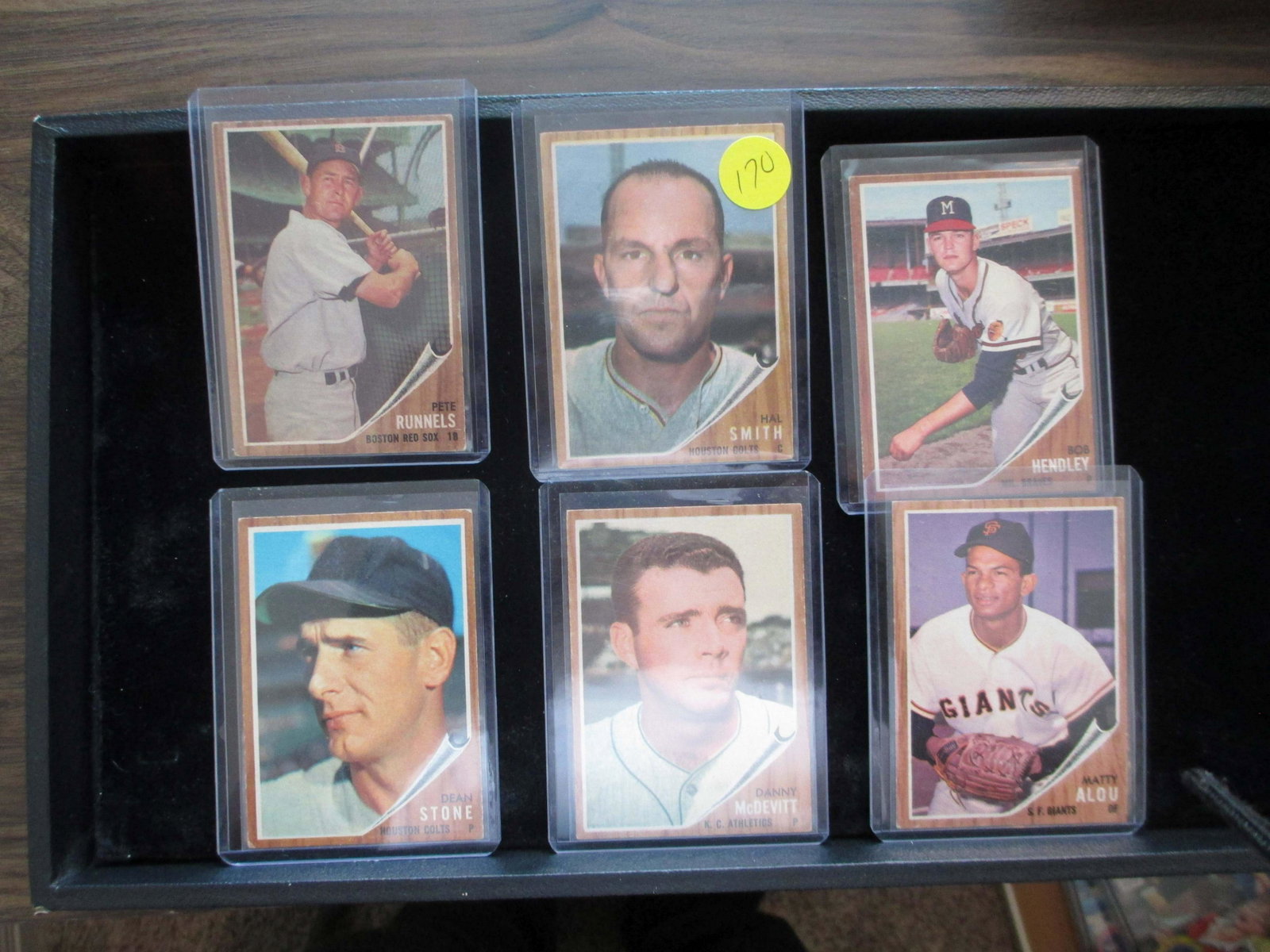 hal smith,danny mcdevitt,bob hendley,matty alou,pete: vintage card lot
