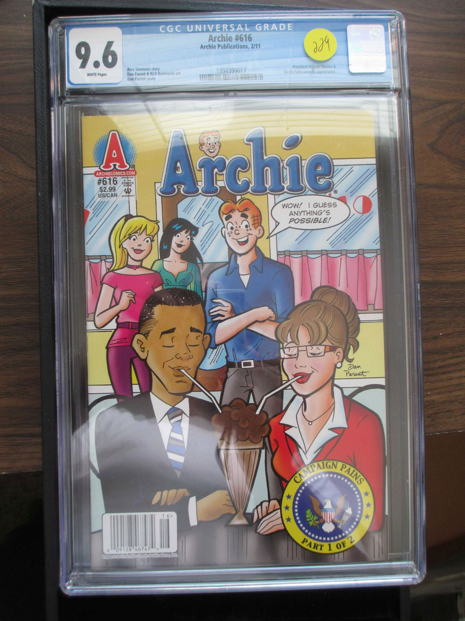 cgs universal graded archie #616 mint 9.6 (1 of 1)