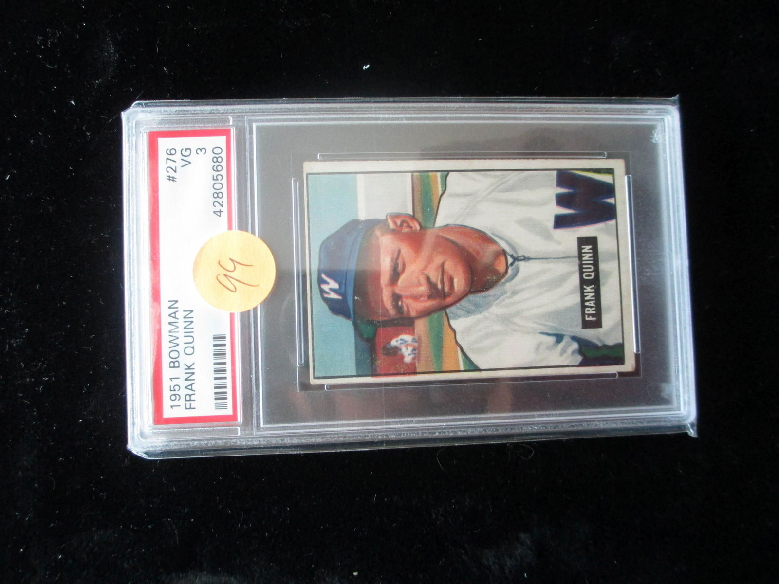 psa graded 1951 bowman frank quinn mint 3 (1 of 1)